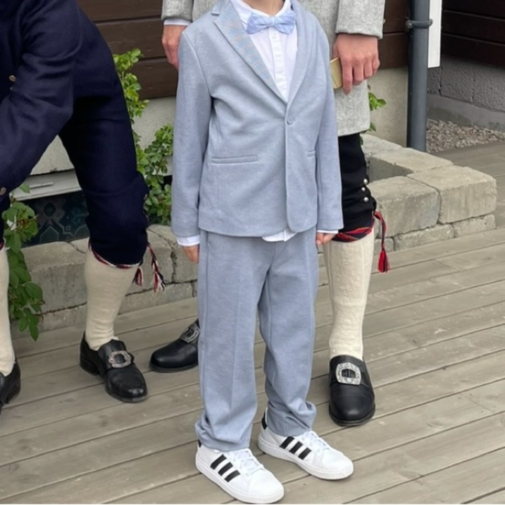 Zara Sky Blue Tailored Suit